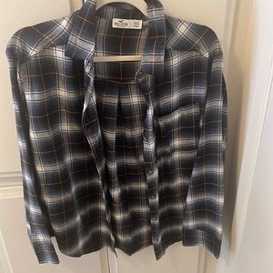 Hollister oversized Plaid flannel